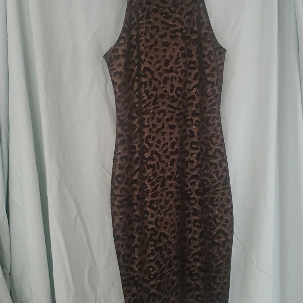 Charlotte russe leopard print dress